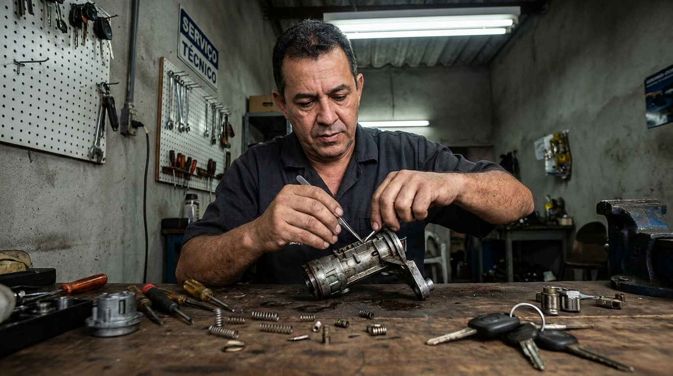 Troca de Segredo do Miolo da Porta profissional em Campinas‑SP